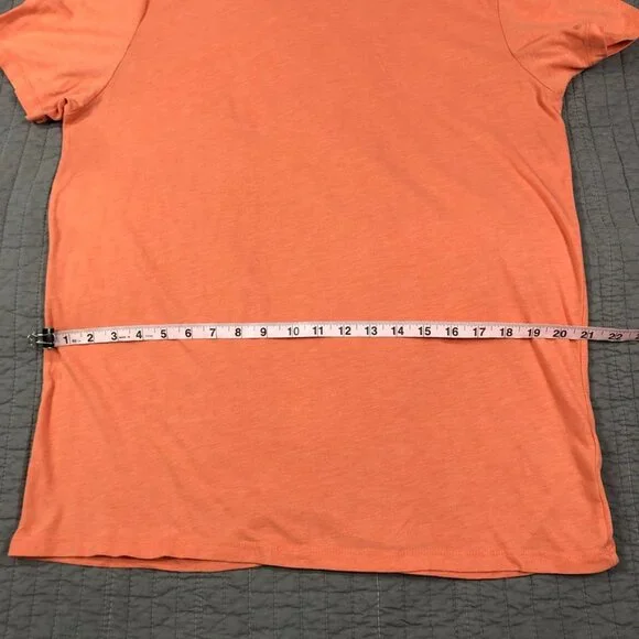 4/$15 Old Navy T Shirt Men Large Tall Coral Soft Washed Tee - Picture 7 of 16